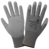 Global Glove & Safety PUG-006 Economy Polyurethane Coated Cut Resistant Gloves Made with High Density Nylon