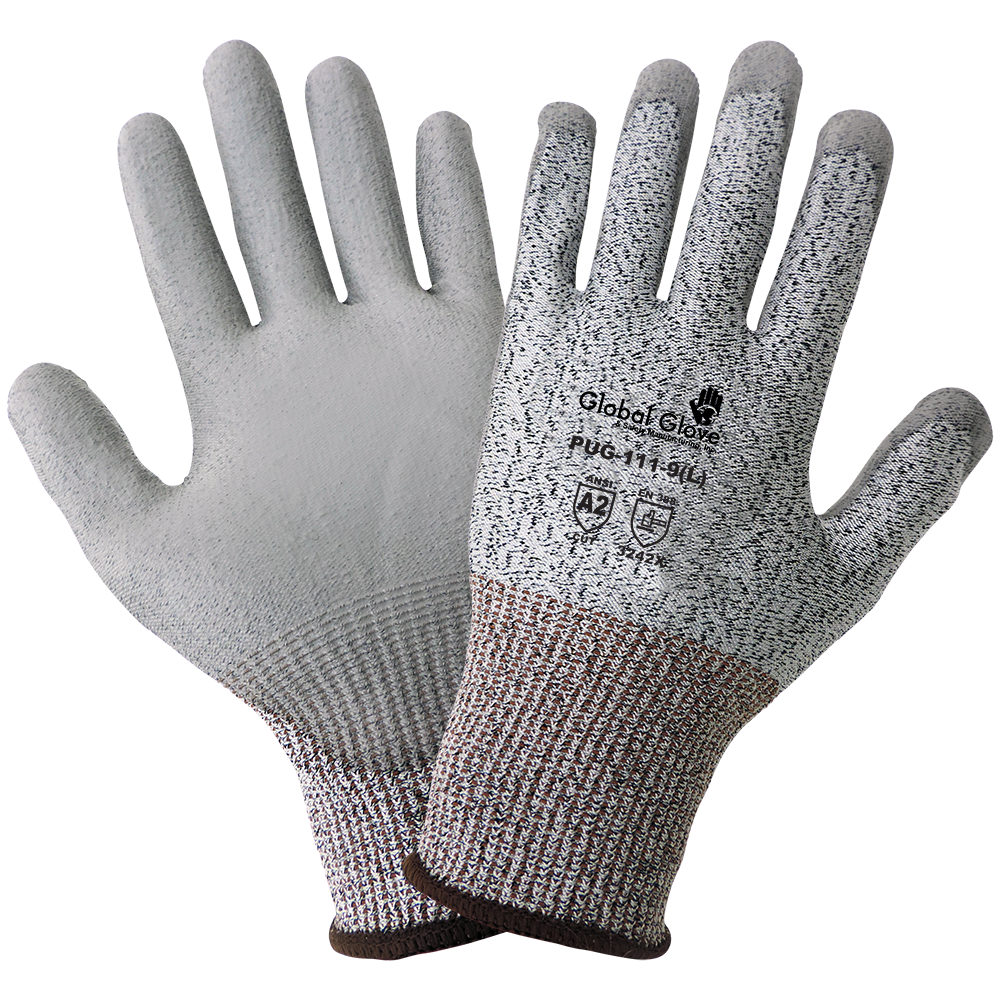 Global Glove & Safety PUG-111 Polyurethane Coated, Cut A2