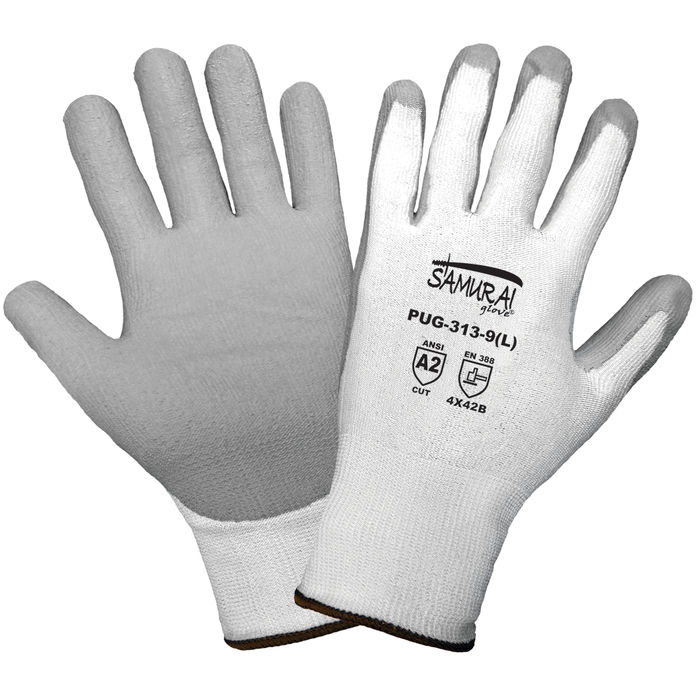 Global Glove & Safety PUG-313 Samurai Glove® Polyurethane Coated, Cut A2