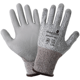 Global Glove & Safety PUG-611 Salt-and-Pepper Polyurethane Coated, Cut A4