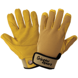 Global Glove & Safety SG5308 Gripster® Sport Ergonomic Premium Grade Grain Goatskin Leather Palm Belaying/Rappelling Climbing Gloves