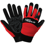 Global Glove & Safety SG9000 Gripster® Sport Synthetic Leather Palm Performance Mechanics Style Gloves, Spandex Back