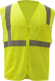 GSS Standard Mesh Zipper Safety Vest, Class 2 (dozen)