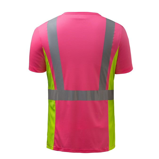 GSS Ladies Pink Short Sleeve T-Shirt, Non ANSI (each)