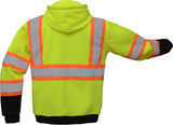 GSS Safety 7009 Two Tone Zip Front Sweatshirt, Class 3
