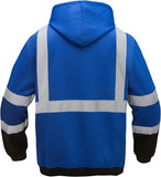 GSS Safety 7023 Zip Front Hoodie, Blue