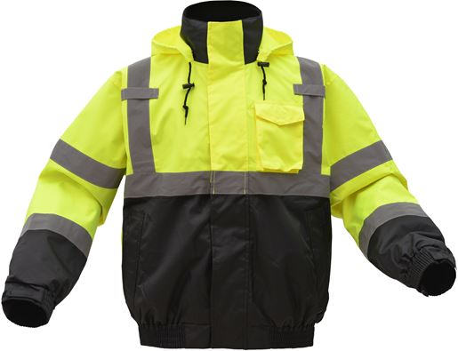 GSS Safety 3-In-1 Waterproof Bomber, Removable Fleece, Class 3