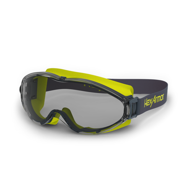 HexArmor LT300 Goggles, TruShield, Grey 23%, Cloth Strap