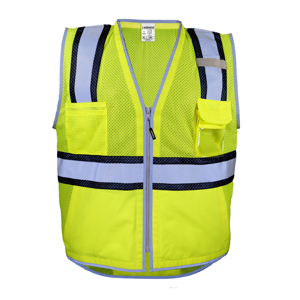 Kishigo Brilliant Series Ultimate Reflective Contrast Vest, Type R Class 2