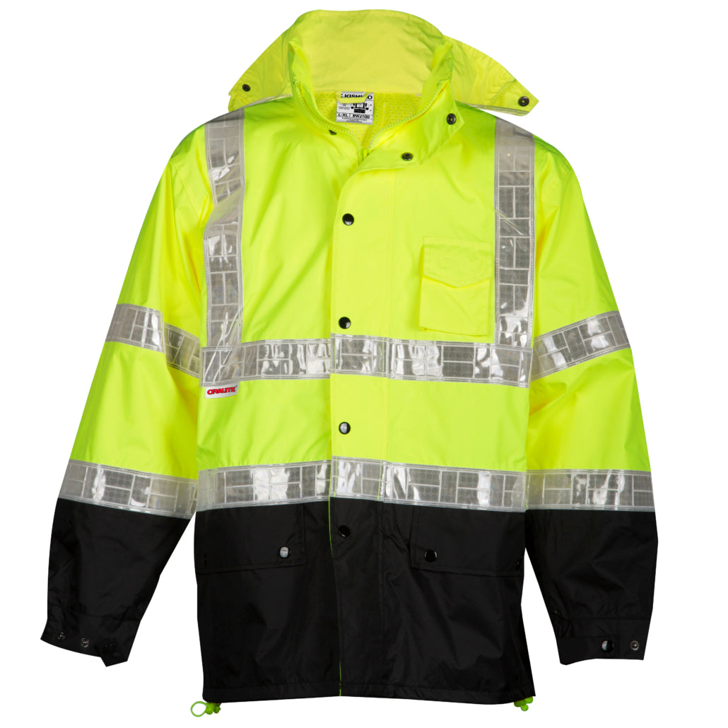 Kishigo Storm Stopper Pro Rainwear Jacket, Type R Class 3