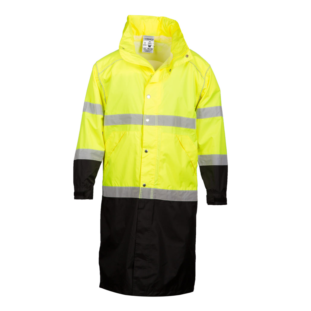 Kishigo Brilliant Series Long Rain Coat, Type R Class 3