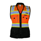 Kishigo Black Series Womens Heavy Duty Surveyors Vest, Type R Class 2 (each)