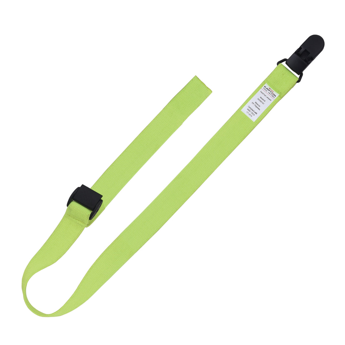 KStrong Kaptor™ Elasticated Hard Hat Lanyard w/Clamp 2 lbs. (each)