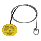 KStrong 5K Drop Thru Anchor with Swivel D-ring – 4” Round Plate with 6′ Cable Length (each)