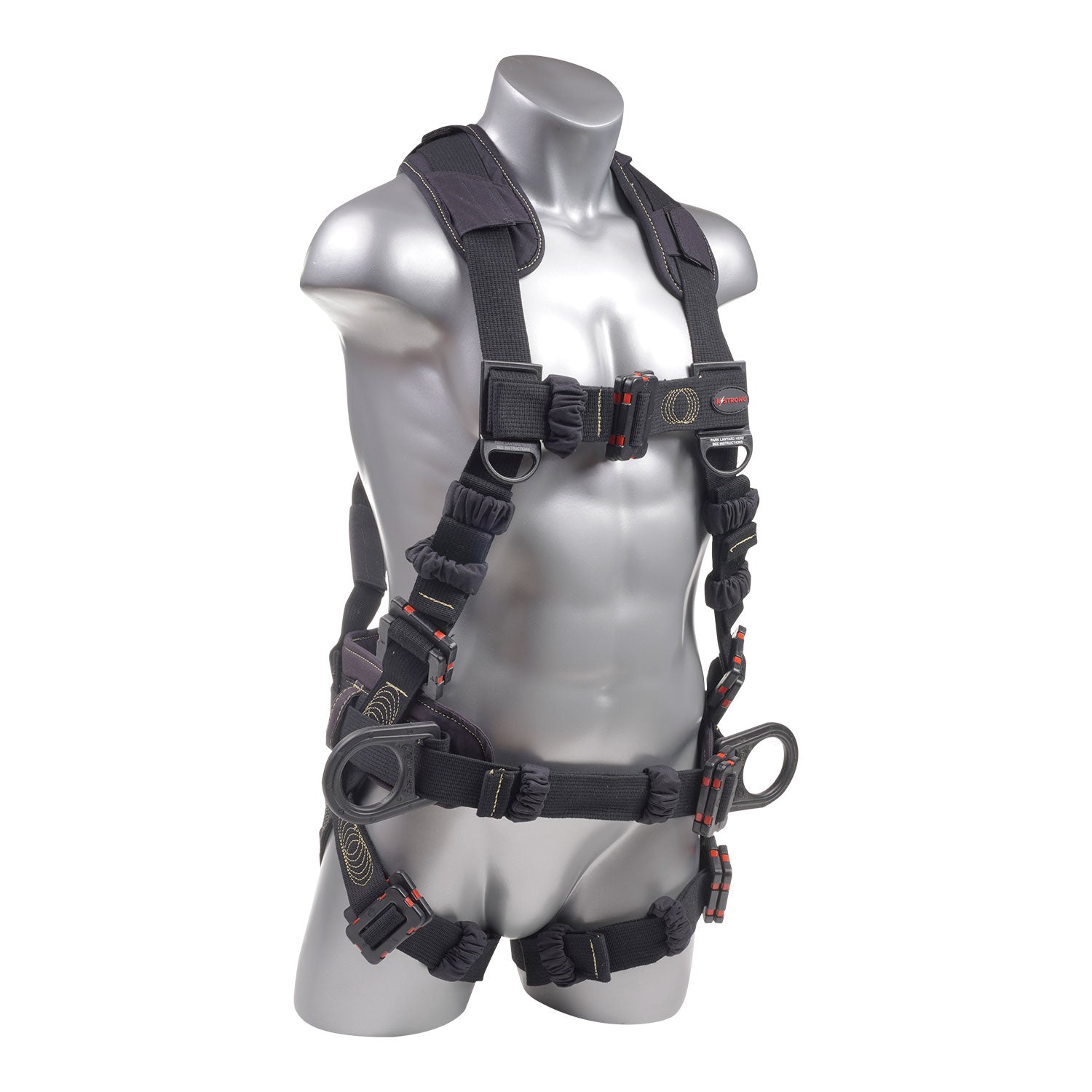 KStrong Kapture™ Element Arc Flash Rated 5-Point Full Body Harness Padded with Belt, 3 D-rings, Mating Buckle Legs and Chest (each)