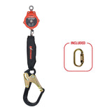 KStrong UFS356002 6 ft Micron SRL with Large Aluminum Rebar Hook with Steel ANSI Gate, Harness Connector Included