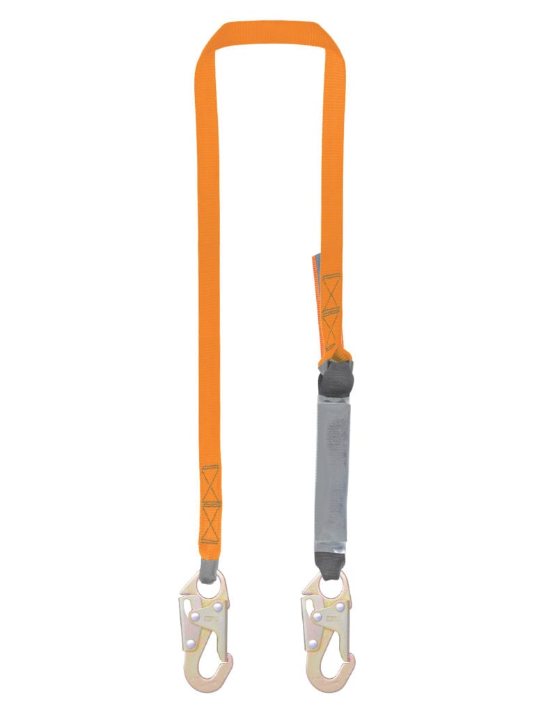 Malta Dynamics 6’ Single Leg External Shock Absorbing Lanyard with 2 Steel Snap Hooks (each)