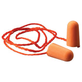 3M Foam Earplugs, Foam, Bright Orange, Corded Tapered (box of 100 pairs)