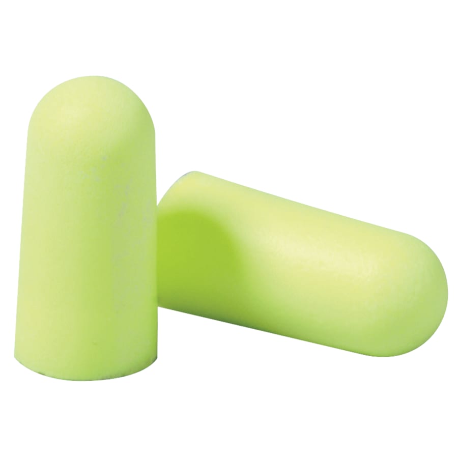 3M E-A-Rsoft Yellow Neons Foam Earplugs, Polyurethane, Uncorded, Regular (box of 200 pairs)