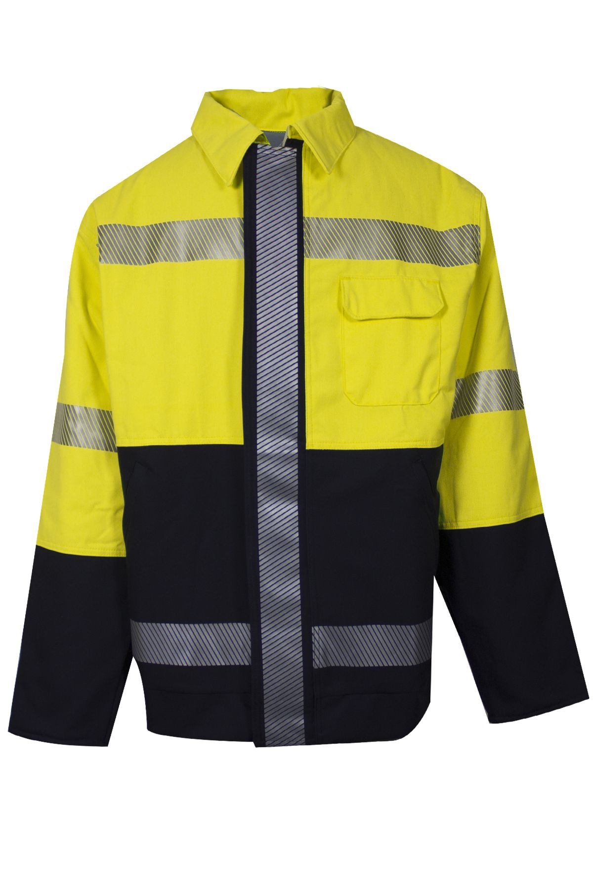 National Safety Apparel Vizable FR Hybrid Bomber Jacket, Type R Class 3, 46 cal/cm² (each)