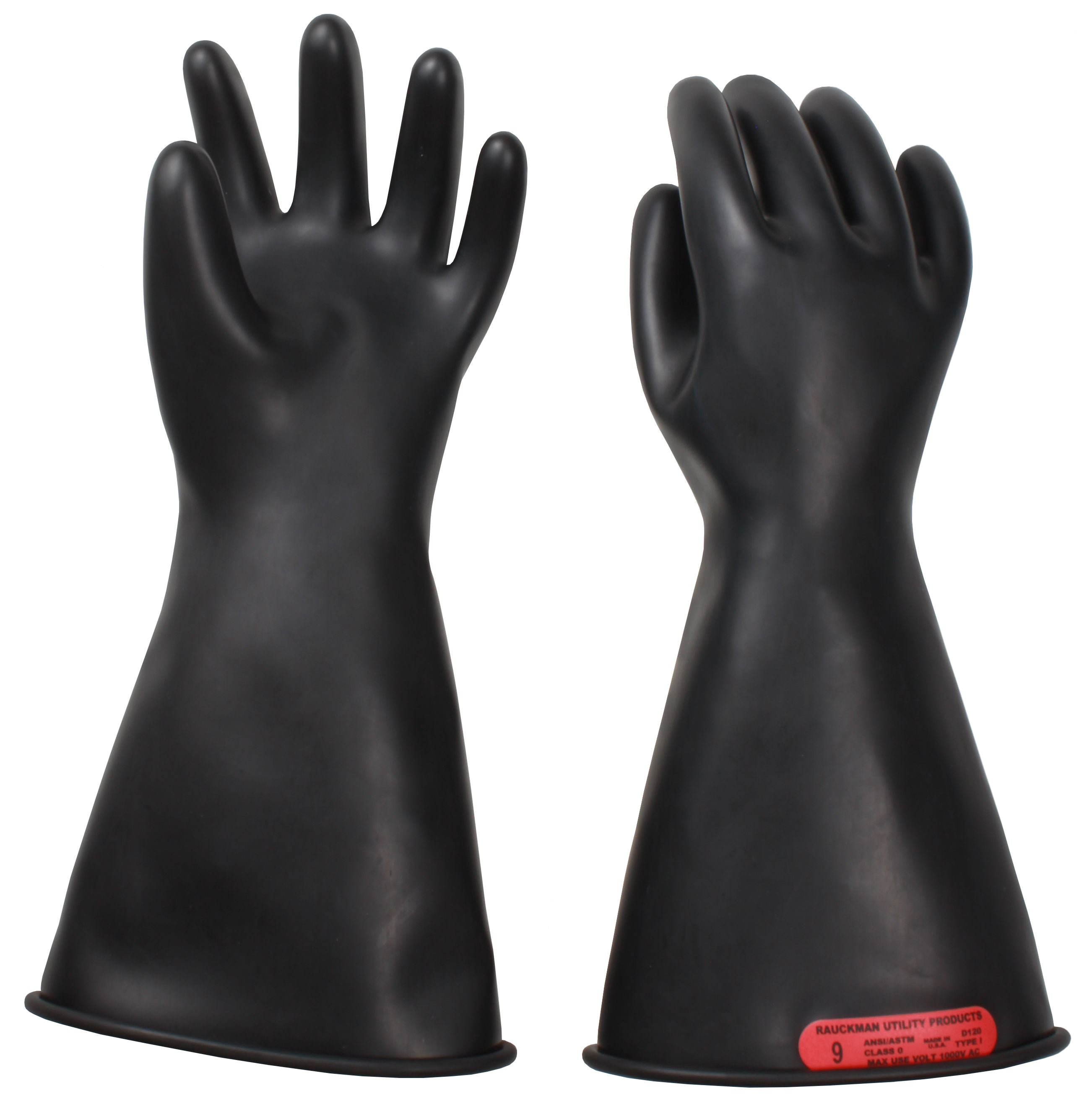 AG Safety Class 0 Rubber Voltage Gloves, 14" (pair)