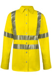 National Safety Apparel Vizable FR Hi-Vis Womens Work Shirt, Type R Class 3, 8.9 cal/cm² (each)