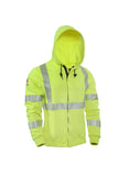 National Safety Apparel Drifire FR Hi Vis Zip Front Sweatshirt, 19 cal/cm²