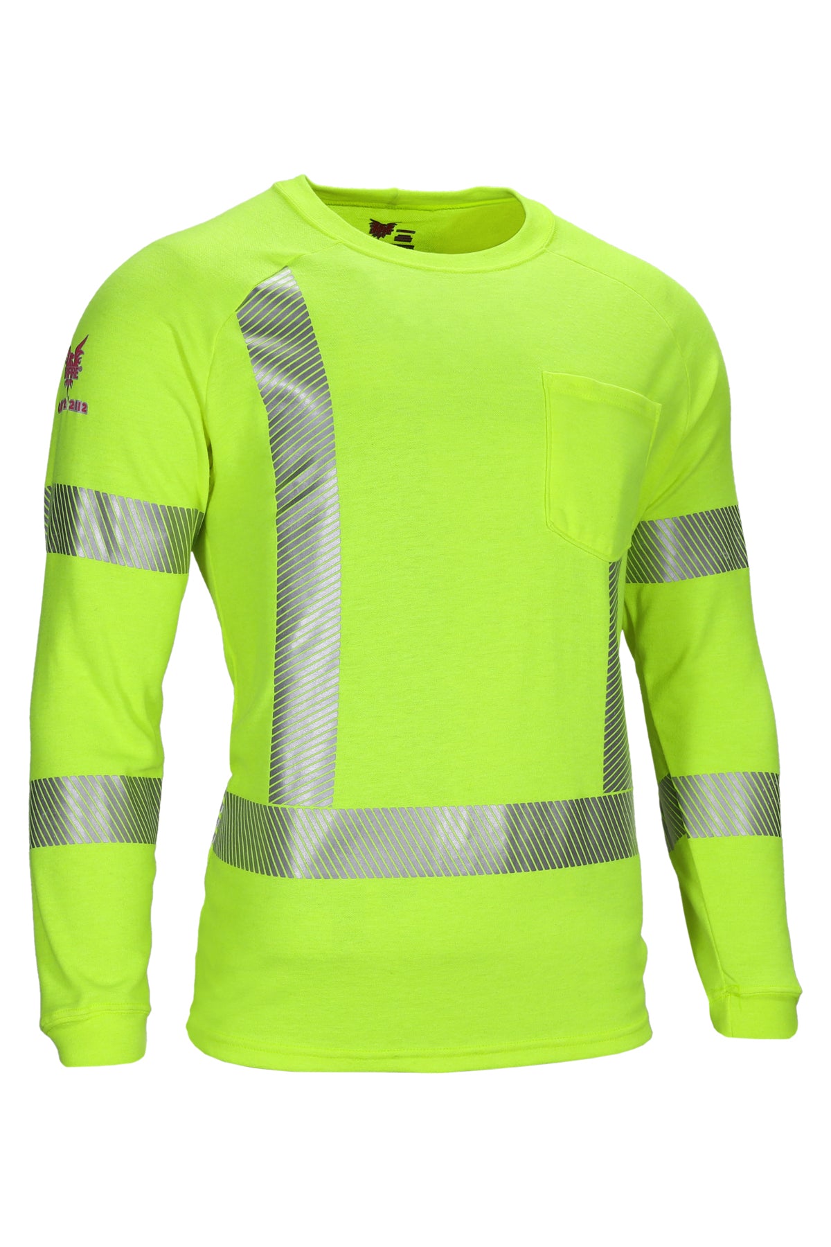 National Safety Apparel Drifire FR Helix Long Sleeve Hi Vis T-Shirt, Class 3, 12 cal/cm²