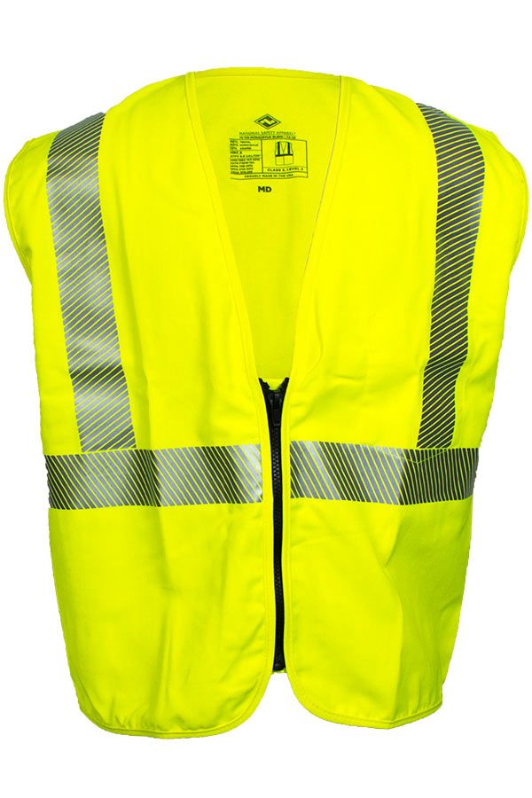 National Safety Apparel Vizable FR Hi-Vis Standard Solid Vest, Type R Class 2, 8.9 cal/cm² (each)
