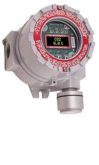 RKI M2A, IR Carbon Dioxide, sensor / transmitter with j-box, cULus version (each)