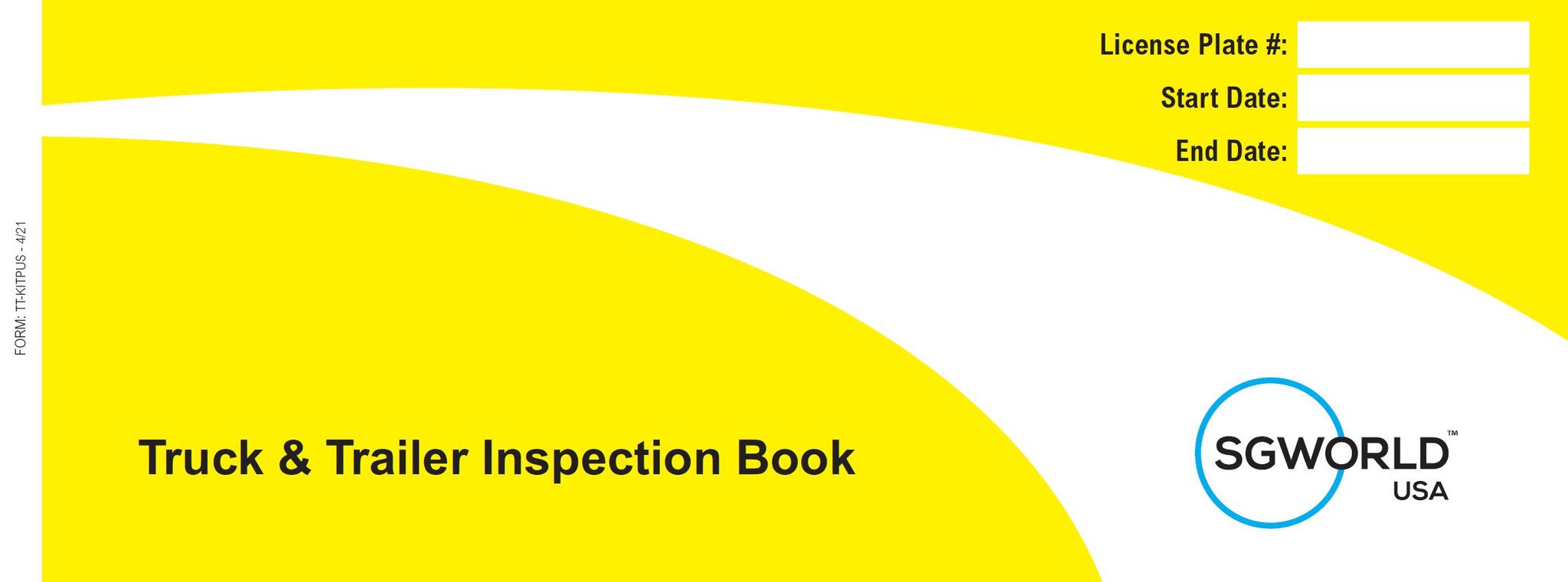 SG World Truck & Trailer Inspection Checklist (booklets)